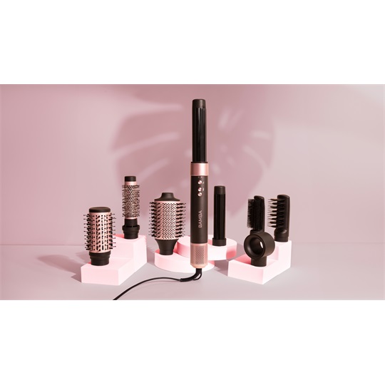 Bamba CeramicCare AirGlam Black - Hajformázó és hajszárító / 03464