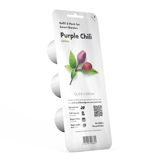 Lila Chili paprika növénykapszula 3 db